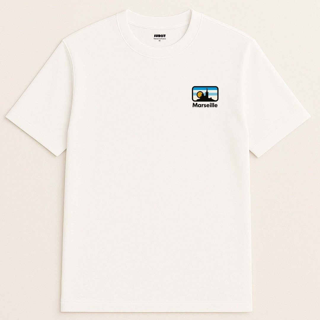 Image of T-Shirt skyline Marseille - Fabriqué en Provence - Sudist